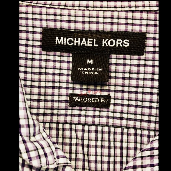 Michael Kors Tailored Fit Roll Tab Button Up Shirt - Picture 5 of 7